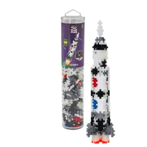 Plus-Plus Kreativ Bausteine – Saturn V Rakete – Glow in the Dark – 240 Teile