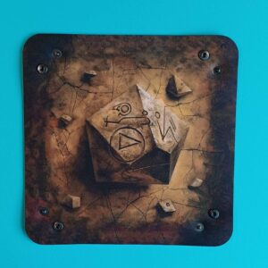 Würfelnest (Dice Tray) – Mystische Würfel – 22 × 22 cm