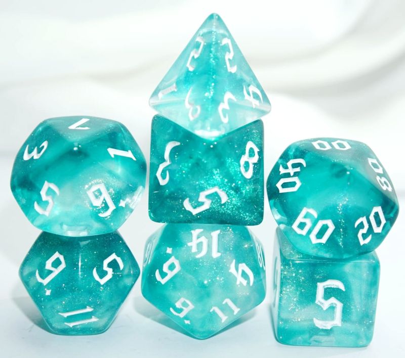 Würfelset Galaxy – Aquamarin