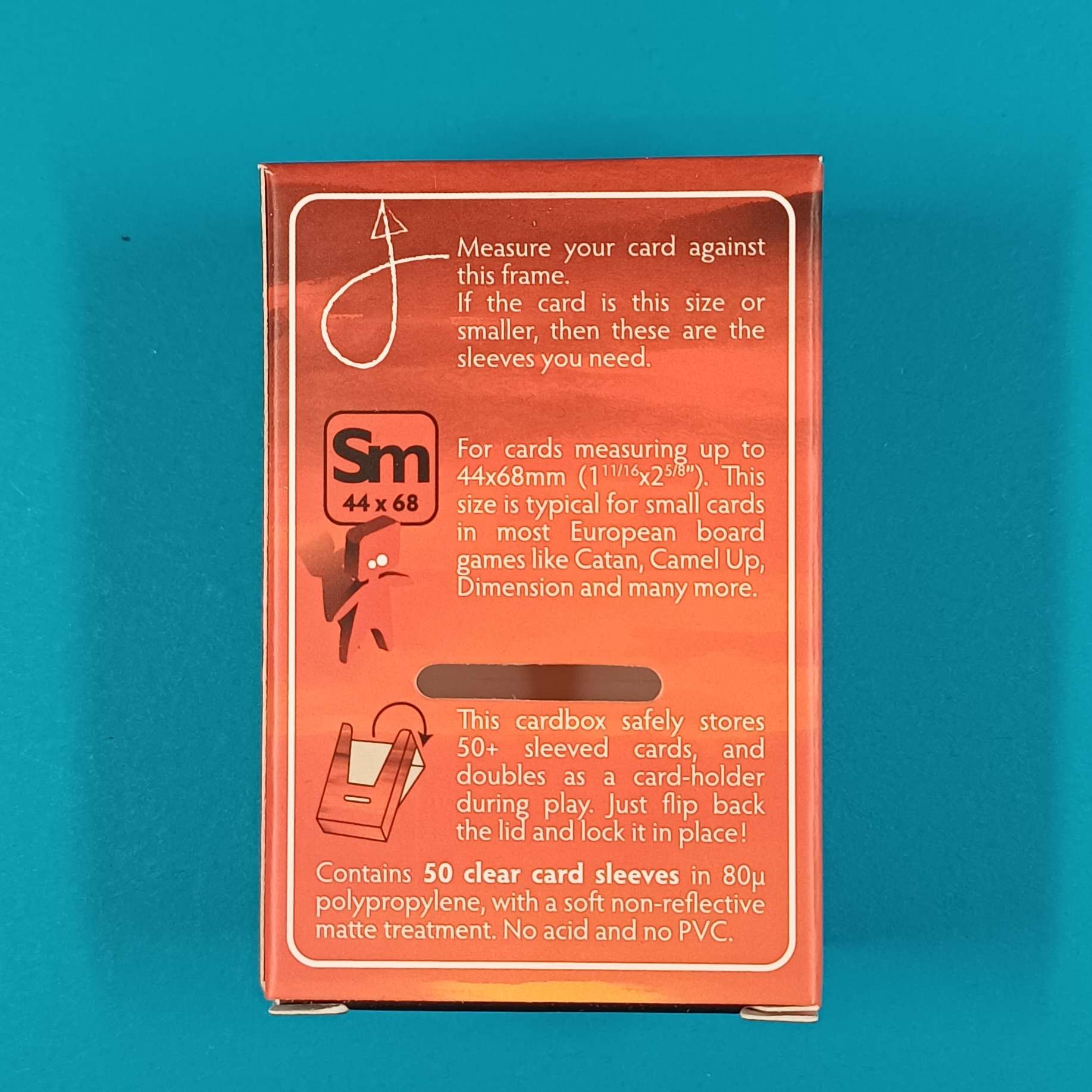 50 Board Game Sleeves: Small – Non Glare – Bild 2