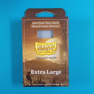 Dragon Shield: 100 Board Game Sleeves Clear/NonGlare – Extra Large