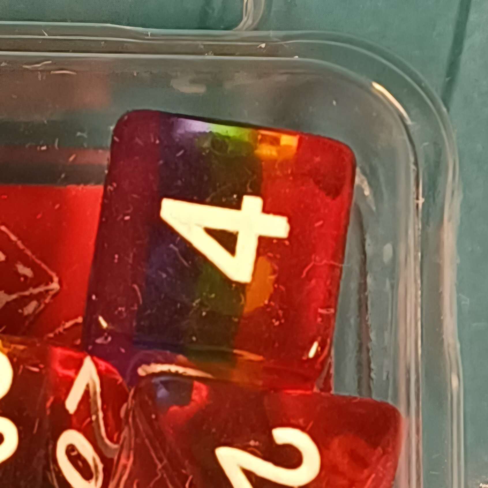 Würfelset Transparent: Rainbow – Bild 3
