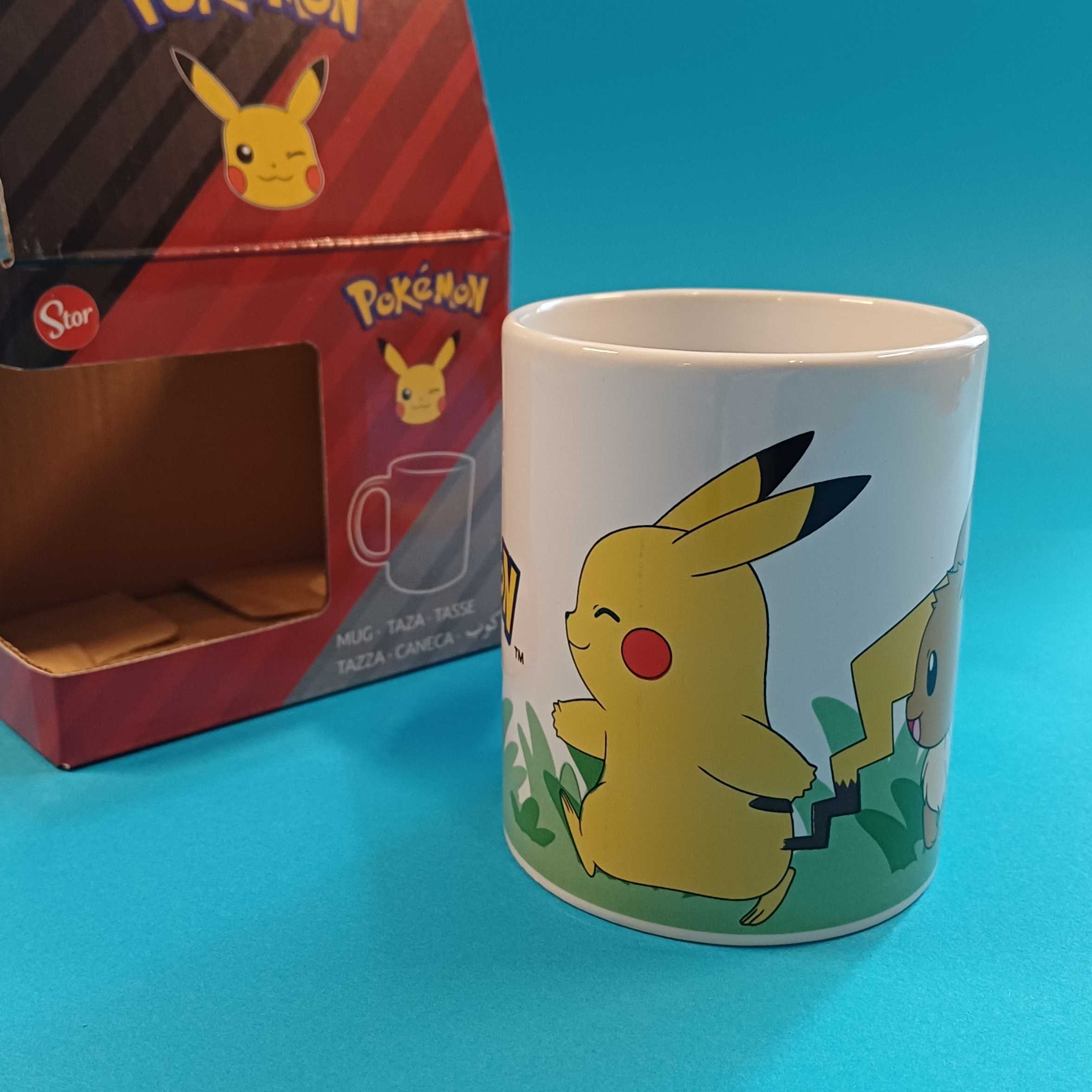 Pokémon Tasse – Pikachu & Evoli – Bild 3