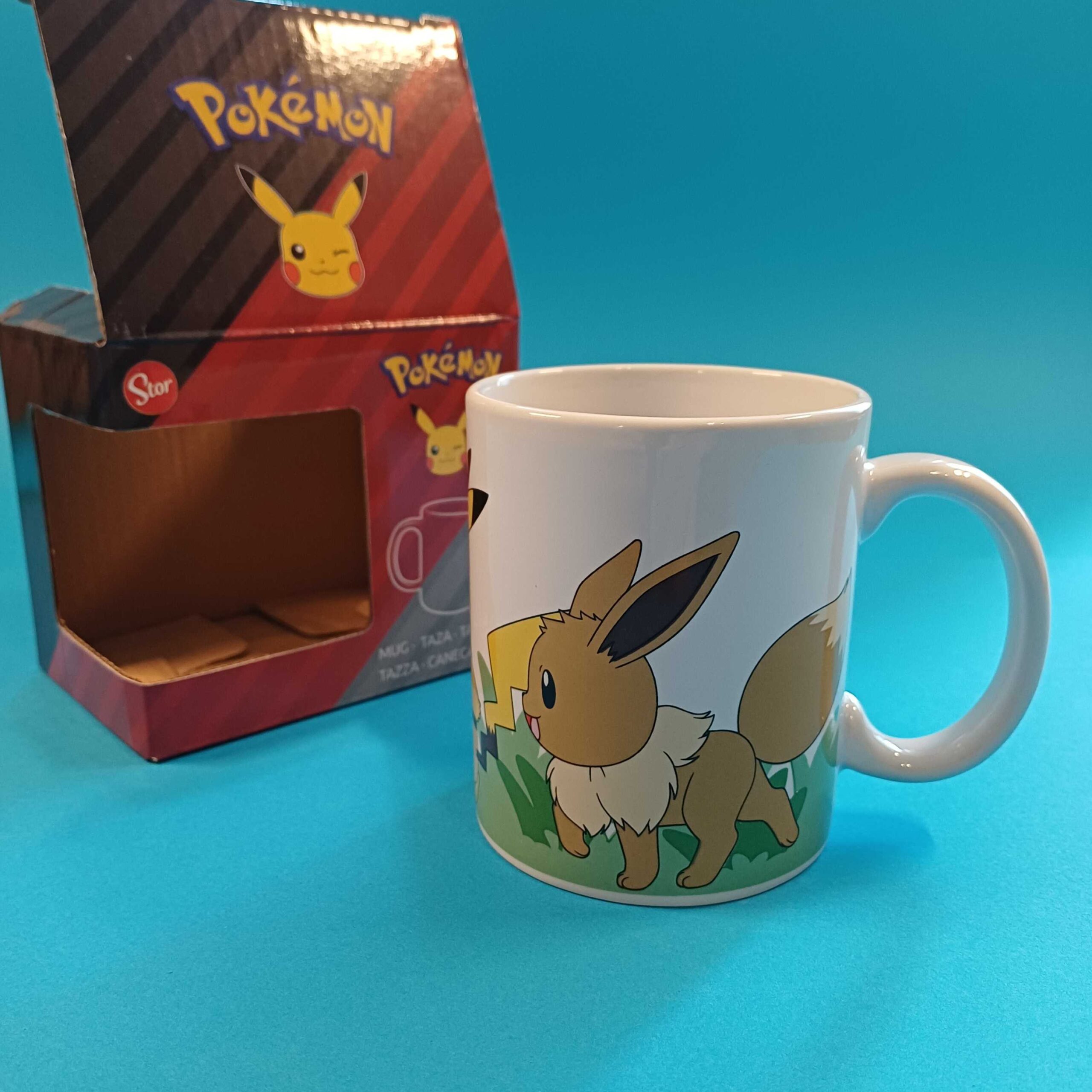 Pokémon Tasse – Pikachu & Evoli – Bild 2
